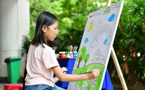 Tổng kết cuộc thi vẽ tranh thiếu nhi 'Mắt sáng tự do - Em vẽ rõ nét hè' tại Suối Tiên ngày 8-8