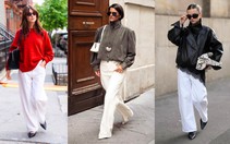 6 cách fashionista diện quần jeans trắng vào mùa thu