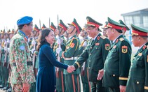 Phó Chủ tịch nước Võ Thị Ánh Xuân dự lễ xuất quân Bệnh viện dã chiến 2.8 và Đội công binh số 5