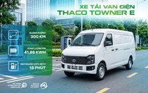 Xe tải van điện THACO TOWNER E: Giải pháp vận chuyển xanh trong đô thị