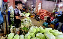 Vùng sản xuất bị ngập, sản lượng rau giảm mạnh, nhưng giá còn 'chấp nhận được'