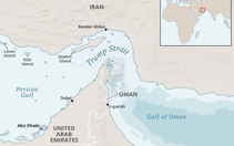 Nhà Trắng đăng bản đồ gọi eo biển Hormuz là 'eo biển Trump'