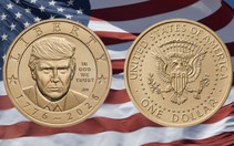 Đồng xu 1 USD in hình Tổng thống Trump hết hàng chỉ vài giờ sau mở bán
