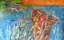 "Mùa xuân đất Việt" trong tranh Văn Dương Thành.