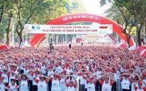 Đồng diễn thể dục mừng ngày 8-3