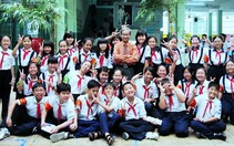 Gặp "lính gác" vui vẻ Trường THCS Đức Trí