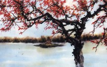 Hà Nội trong tranh thủy mặc Trương Hán Minh
