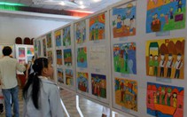 Triển lãm tranh thiếu nhi vẽ Bác Tôn
