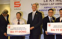 Amway trao 3 tỉ đồng cho "Ngăn dòng bỏ học"
