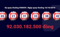 Đã có người trúng xổ số hơn 92 tỉ đồng