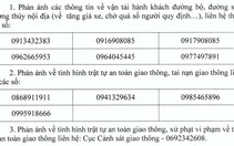 ​Công bố 11 số đường dây nóng an toàn giao thông dịp nghỉ lễ