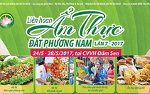 Lễ hội Ẩm thực Đất Phương Nam hấp dẫn tại Đầm Sen
