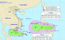 Hai áp thấp liên tiếp đang hướng về phía Nam Bộ