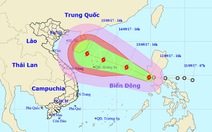 Bão trái quy luật đe dọa các tỉnh Bắc bộ