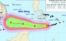 Bão Tembin sẽ mạnh thêm khi vào Biển Đông