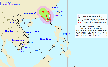 Bão số 8 đổ bộ vào Trung Quốc