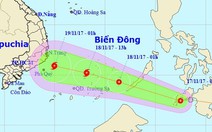 Áp thấp nhiệt đới gần Biển Đông mạnh lên, có thể thành bão