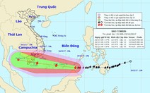 Bão Tembin đang tiến vào biển Đông