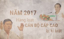 Năm 2017, hàng loạt cán bộ cấp cao bị kỷ luật