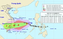 Bão số 12 tiếp tục mạnh lên, cách bờ biển Khánh Hòa 680km