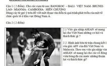 AFF Cup 2018 vào đề thi Sử