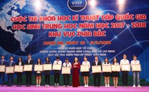 13 dự án đoạt giải nhất cuộc thi khoa học kỹ thuật phía bắc