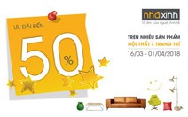 Nhà Xinh ưu đãi 50% nhiều sản phẩm nội thất và trang trí