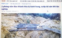 Tạm đình chỉ trưởng công an xã bị tố hành hung 2 nhà báo