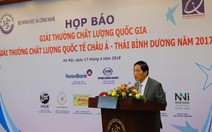 Công bố Giải thưởng Chất lượng Quốc gia 2017