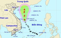 Áp thấp tiếp tục di chuyển hướng bắc, giật cấp 8