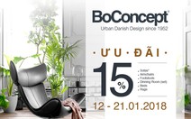 Nội thất BoConcept ưu đãi hấp dẫn nhân dịp năm mới 2018