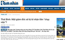 Bỗng dưng thành người tố cáo giám đốc Sở, hiệu trưởng kêu cứu