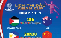 Lịch trực tiếp Asian Cup 2019 ngày 11-1