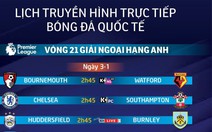 Lịch trực tiếp vòng 21 Premier League: Chờ Manchester United thắng bùng nổ