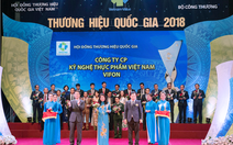 VIFON tiếp tục được vinh danh thương hiệu quốc gia 2018