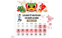 Lịch nghỉ Tết Nguyên đán 2019 của người lao động, học sinh