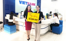 Khách hàng đầu tiên trúng 50 triệu đồng tại Vietbank