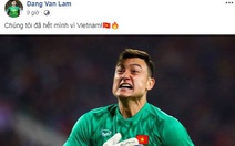 Văn Lâm viết Facebook mừng 'chiến công', nhận hơn 80.000 likes và vô số lời khen