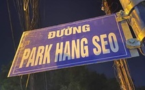 Tháo dỡ biển 'đường Park Hang Seo'