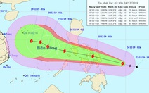 Bão Phanfone vào gần Biển Đông