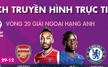 Lịch trực tiếp Premier League tối 29-12