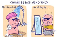 Dân mạng 'thả thính', lên đồ lộng lẫy đón năm mới