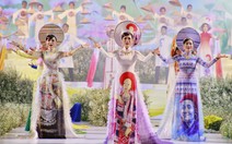 Nguyễn Trăm và Mộng Đào đoạt giải Duyên dáng áo dài 2019