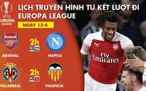 Kênh nào trực tiếp Arsenal gặp Napoli, Slavia Praha đụng Chelsea?