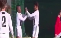 Video con trai Cristiano Ronaldo ghi 7 bàn giúp Juventus 'nghiền nát' CLB Maritimo China