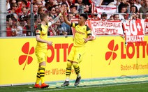 'Thần đồng nước Anh' Sancho giúp Dortmund đuổi sát 'Hùm xám'