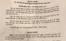 Sở Y tế Long An hủy quyết định kỷ luật công chức có từ… 7 năm trước