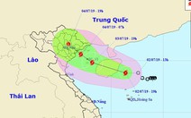 Áp thấp mạnh thành bão, cách đất liền Quảng Ninh - Hải Phòng 500km