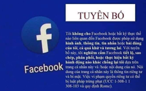 Lại 'tuyên bố Facebook’ để bảo mật thông tin cá nhân