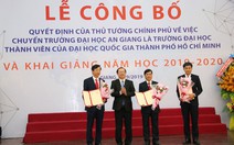 Công bố quyết định ĐH An Giang là thành viên ĐH Quốc gia TP.HCM